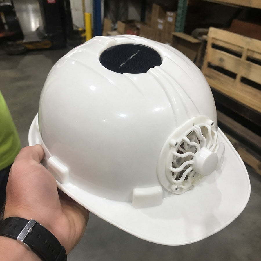 Solarbetriebener Kühlventilator-Schutzhelm