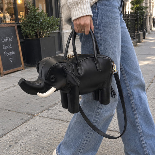 Safari Artisan Elephant Messenger Bag