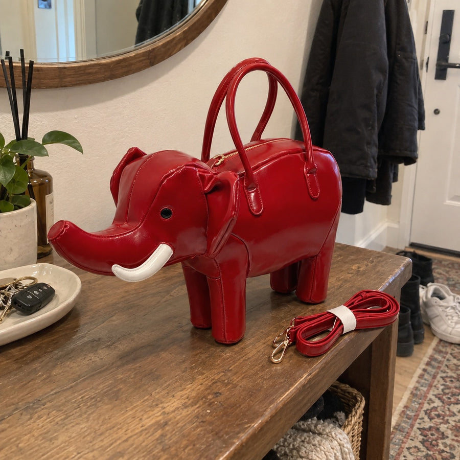 Safari Artisan Elephant Messenger Bag