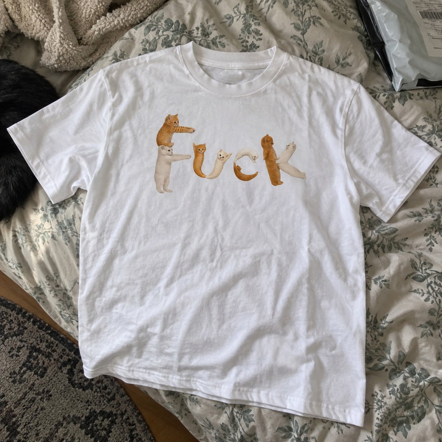 Zero Fluffs Given Funny Cat T-Shirt