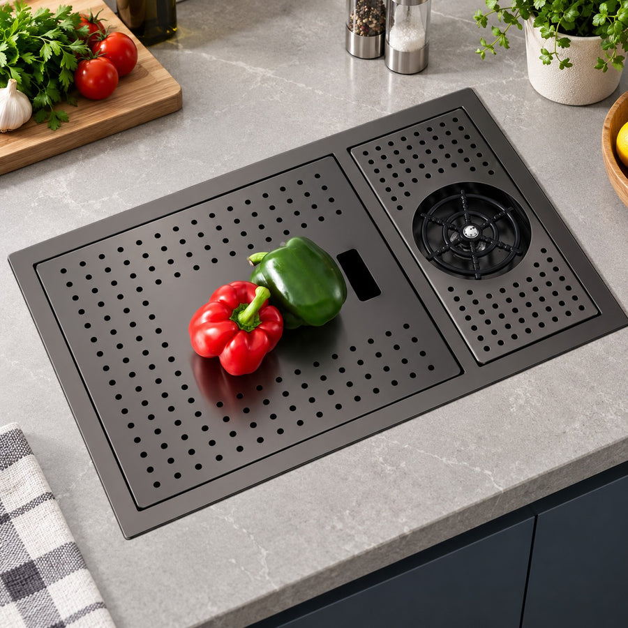 Ombretta Hidden Concealed Kitchen Sink Cover Board