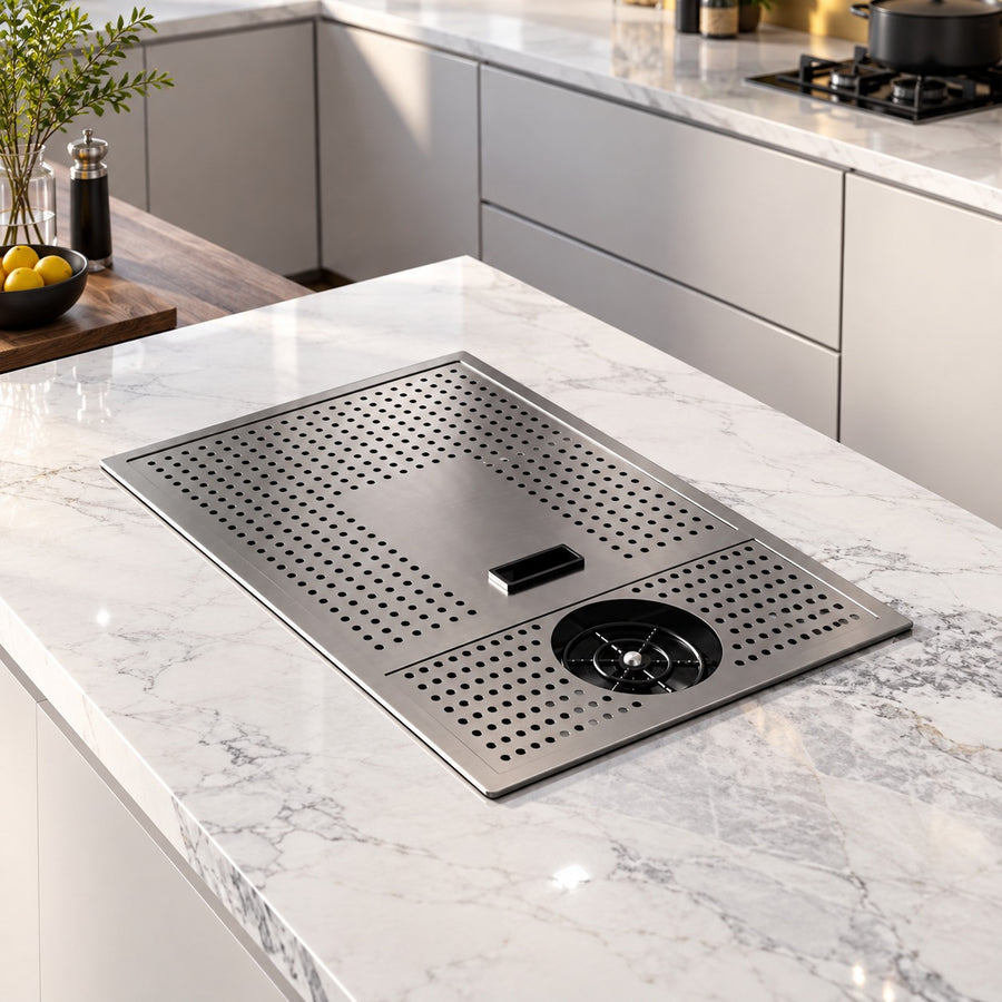 Ombretta Hidden Concealed Kitchen Sink Cover Board