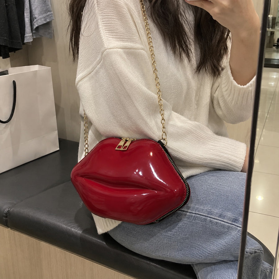 Kiss Me Lips Crossbody Bag