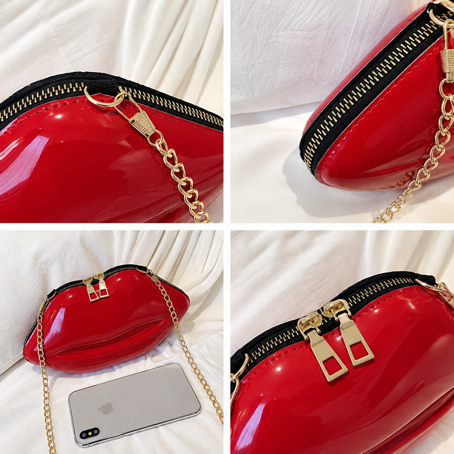Kiss Me Lips Crossbody Bag