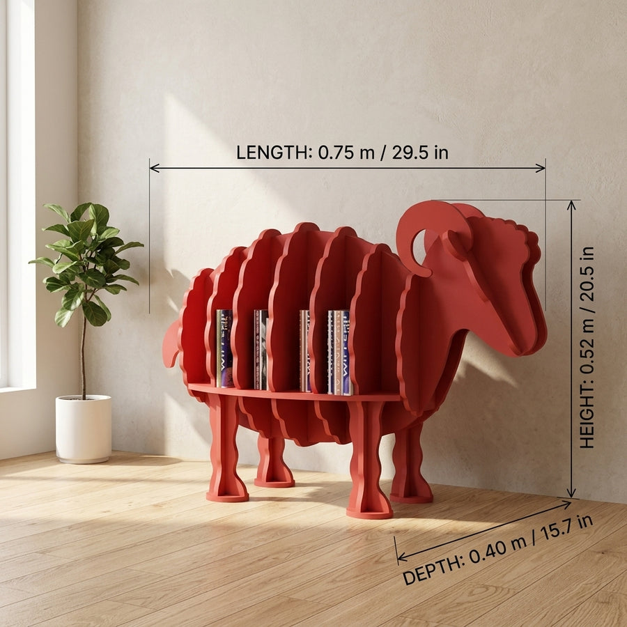Creative Decorative Sheep Shaped BookCase