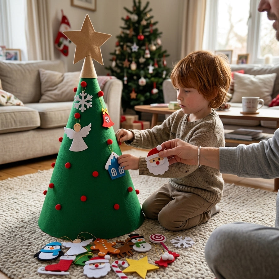 3D Christmas Tree Hanging Ornaments for Kids Xmas Gifts