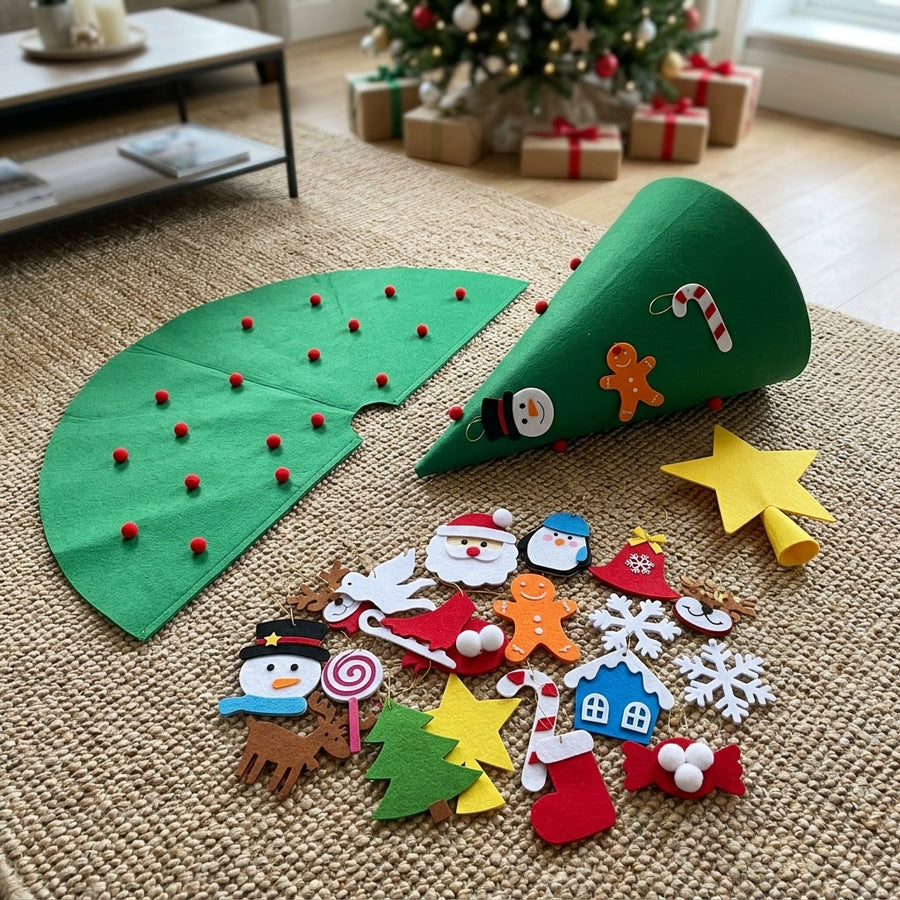 3D Christmas Tree Hanging Ornaments for Kids Xmas Gifts