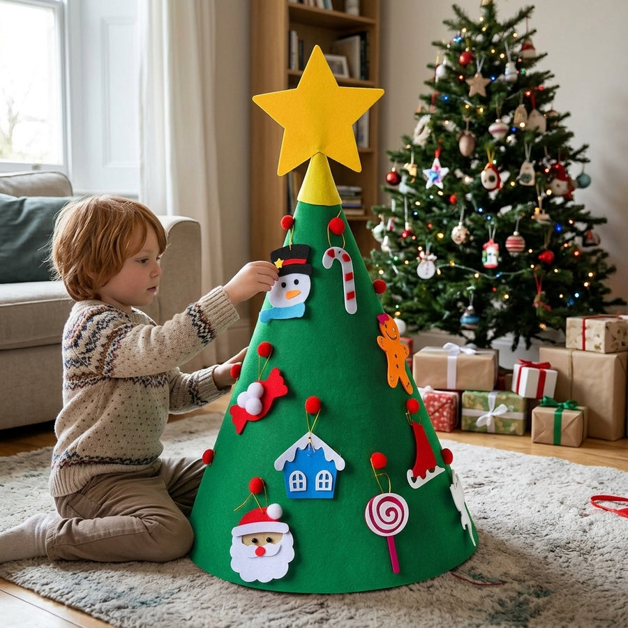 3D Christmas Tree Hanging Ornaments for Kids Xmas Gifts