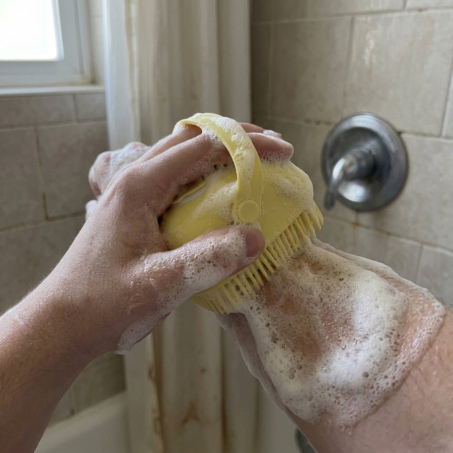Bathing Brush Shampoo Dispenser