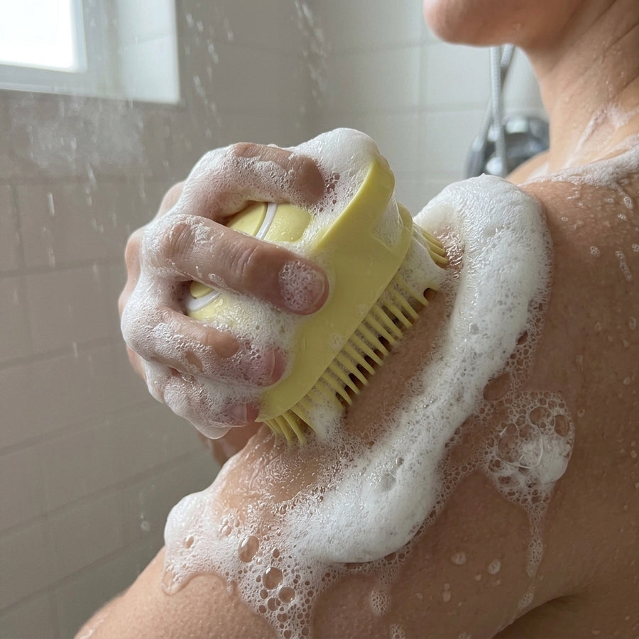 Bathing Brush Shampoo Dispenser