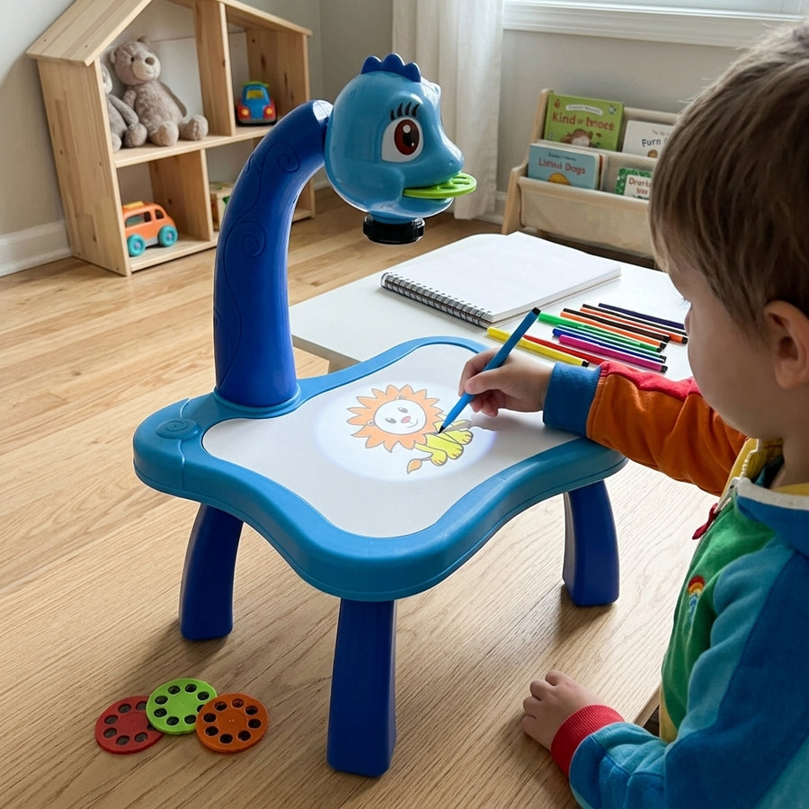 Educational Kids Art Drawing Projector Table