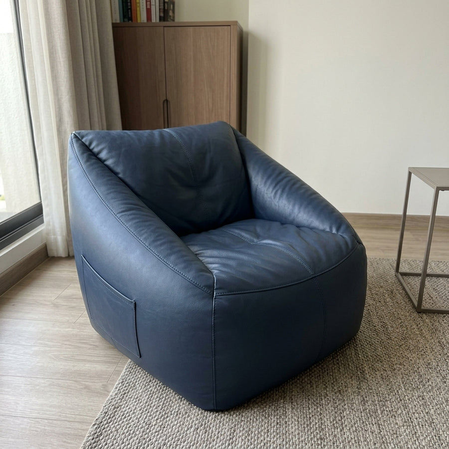 Faules Sofa Leder-Sitzsack