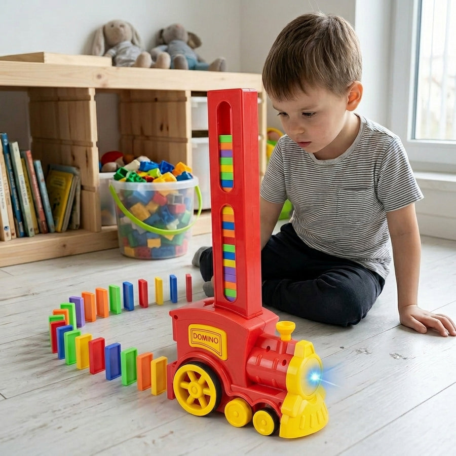 Zug-Domino-Lege-Spielzeug-Set