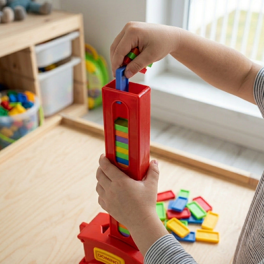Zug-Domino-Lege-Spielzeug-Set