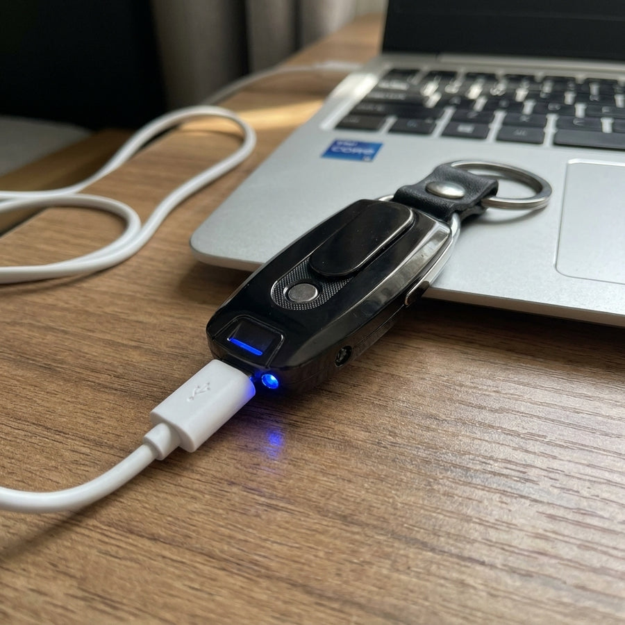 USB Oppladelig Vindtett Plasma Flamme-løs Elektronisk Lighter