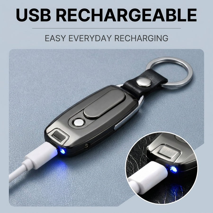 USB Oppladelig Vindtett Plasma Flamme-løs Elektronisk Lighter