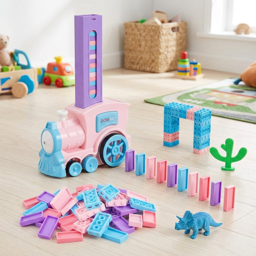 Zug-Domino-Lege-Spielzeug-Set
