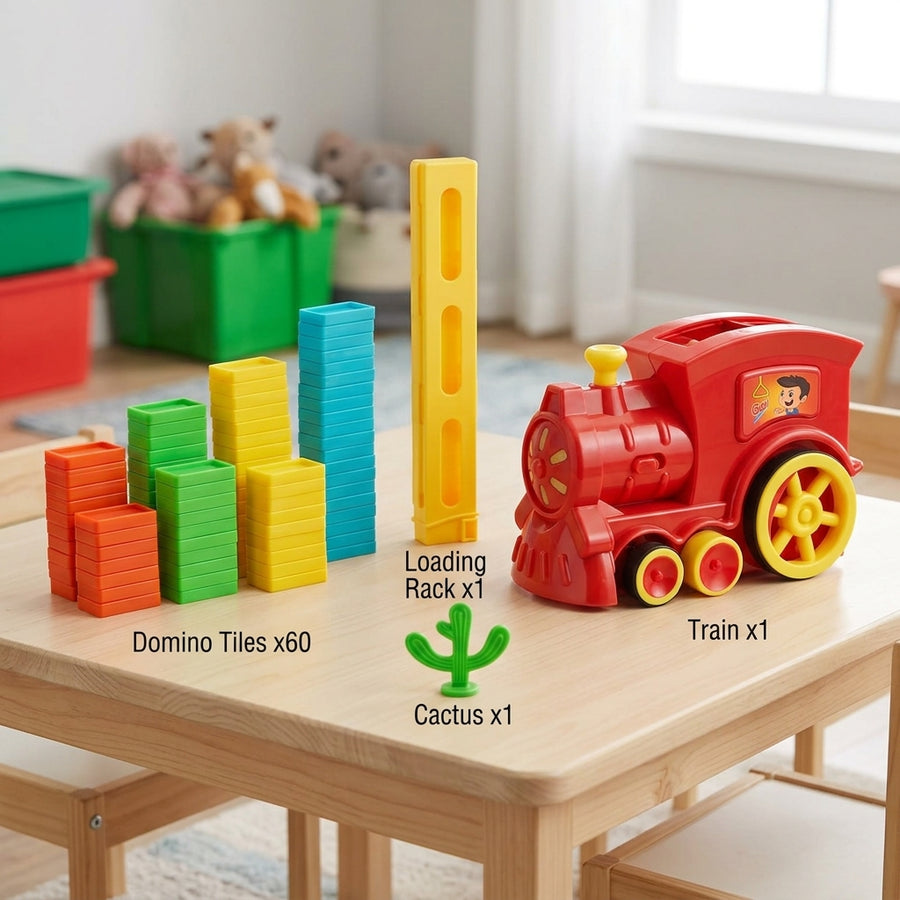 Zug-Domino-Lege-Spielzeug-Set