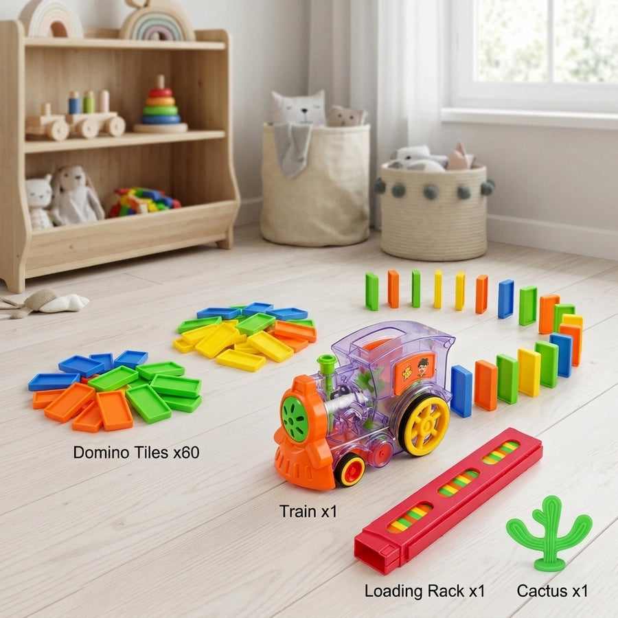 Zug-Domino-Lege-Spielzeug-Set