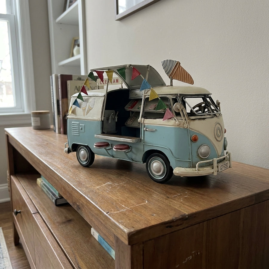 Old Vintage Iron Bus Home Handicraft