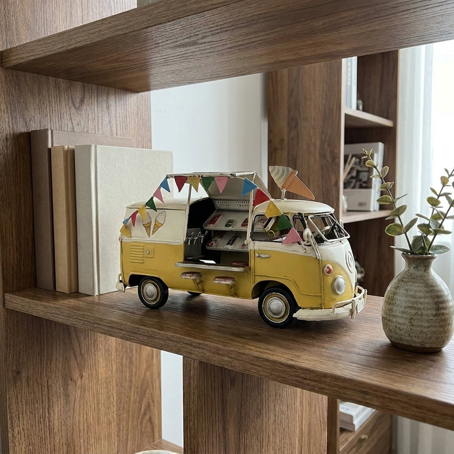 Old Vintage Iron Bus Home Handicraft