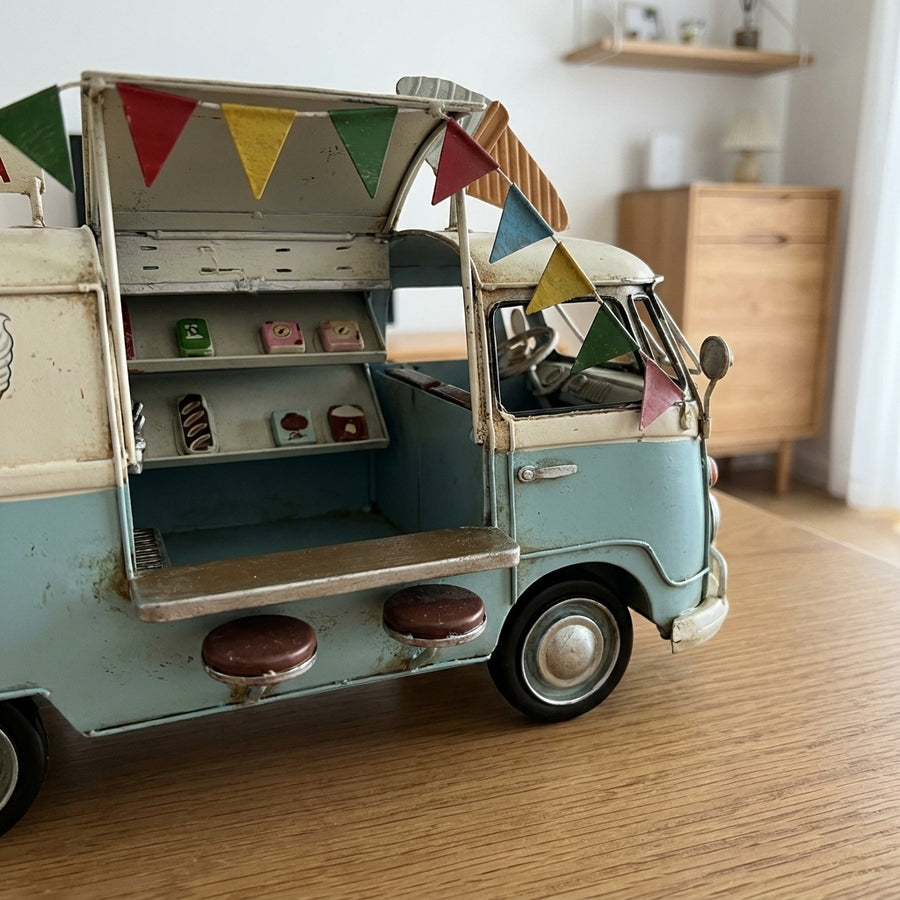 Old Vintage Iron Bus Home Handicraft
