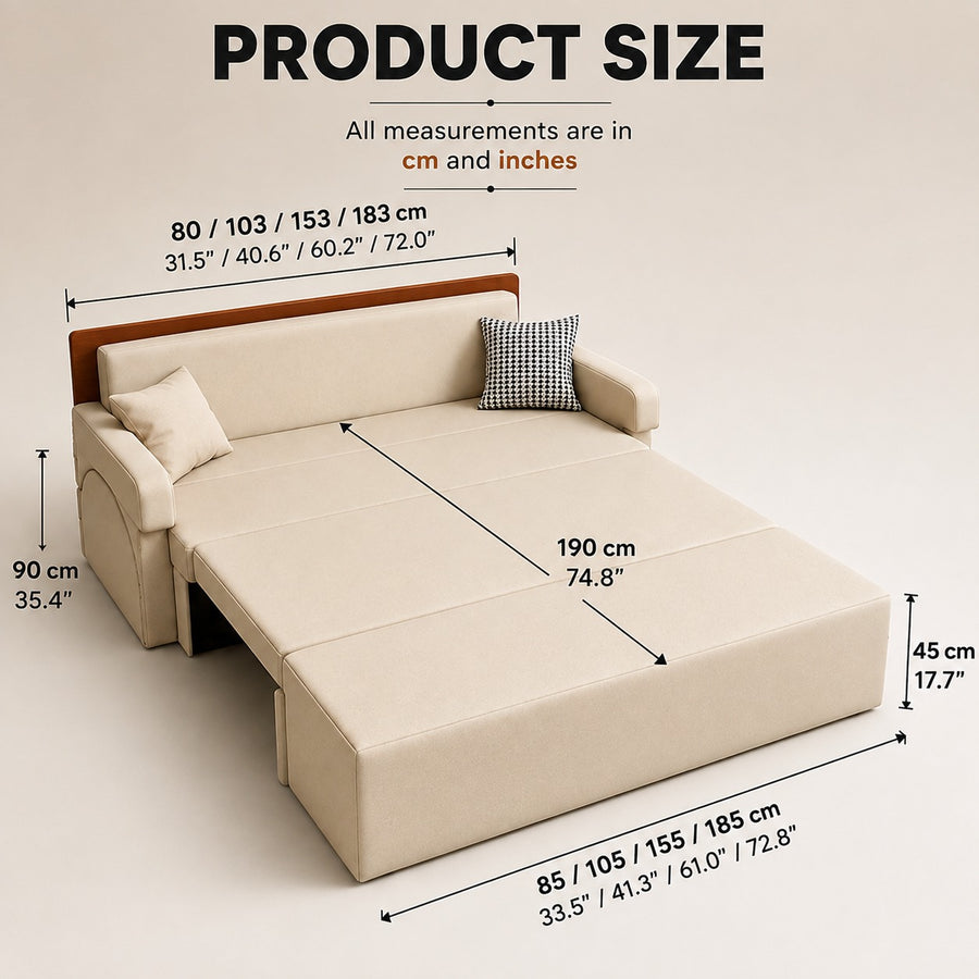 Workday Convertible Sofa Desk Bed