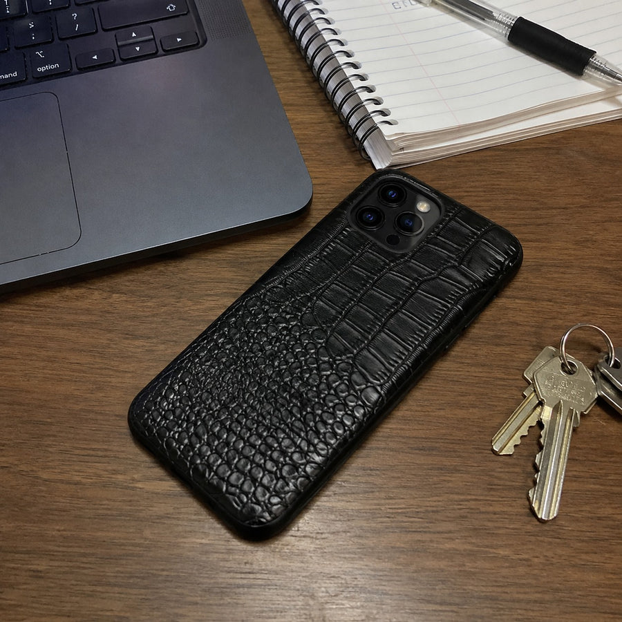 Luxuriöses Handyhülle mit Lizard-Skin-Muster für iPhone X und andere Modelle