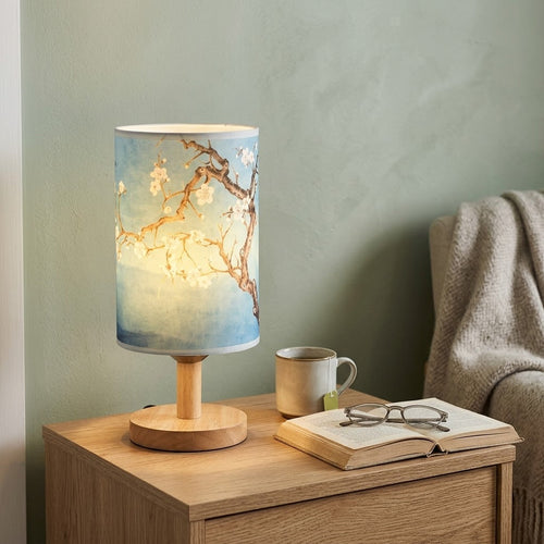 Sakura Glow Oriental Blossom Bedside Table Lamp - Image 0