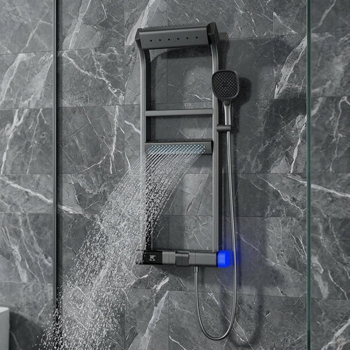 Modern LED Digital Display Thermostatic Piano Keys Shower Set - Image 0