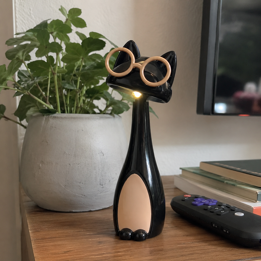 Nine Lives Cat Bedside Night Lamp