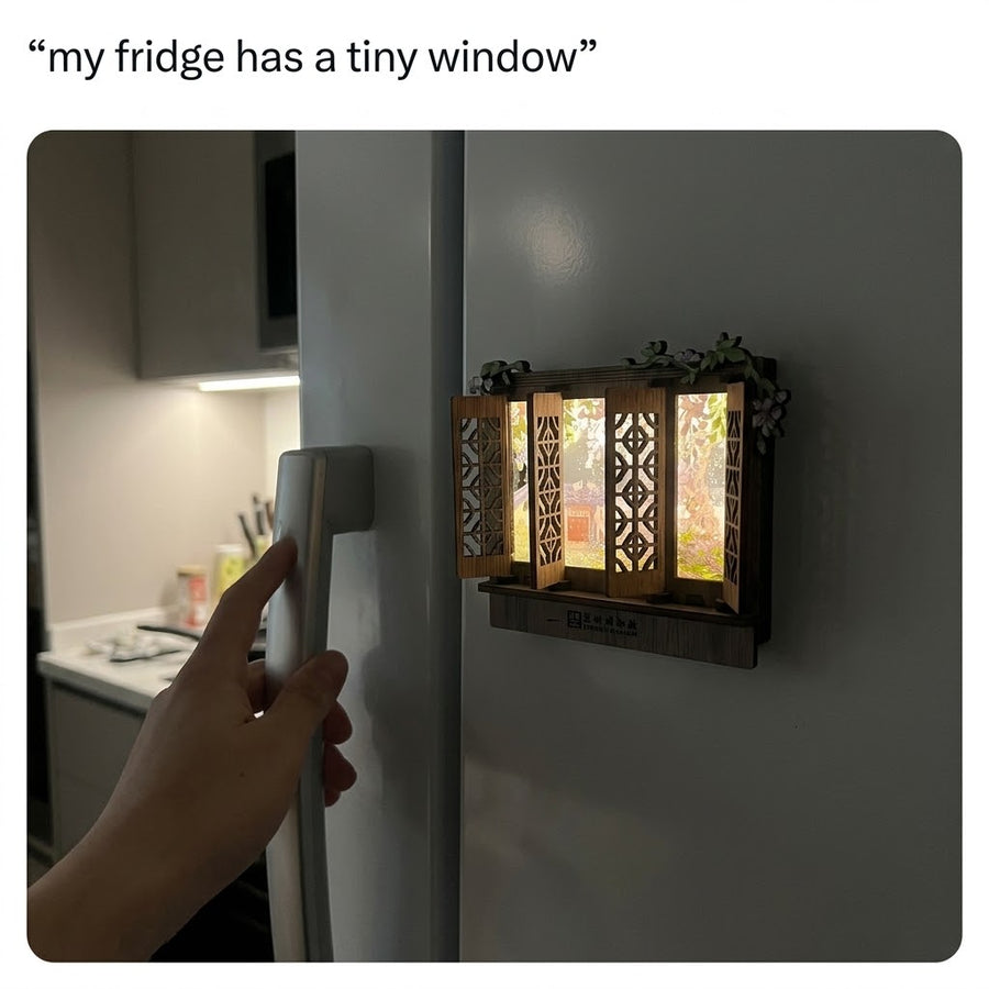 Storybook Window Glow Fridge Magnet