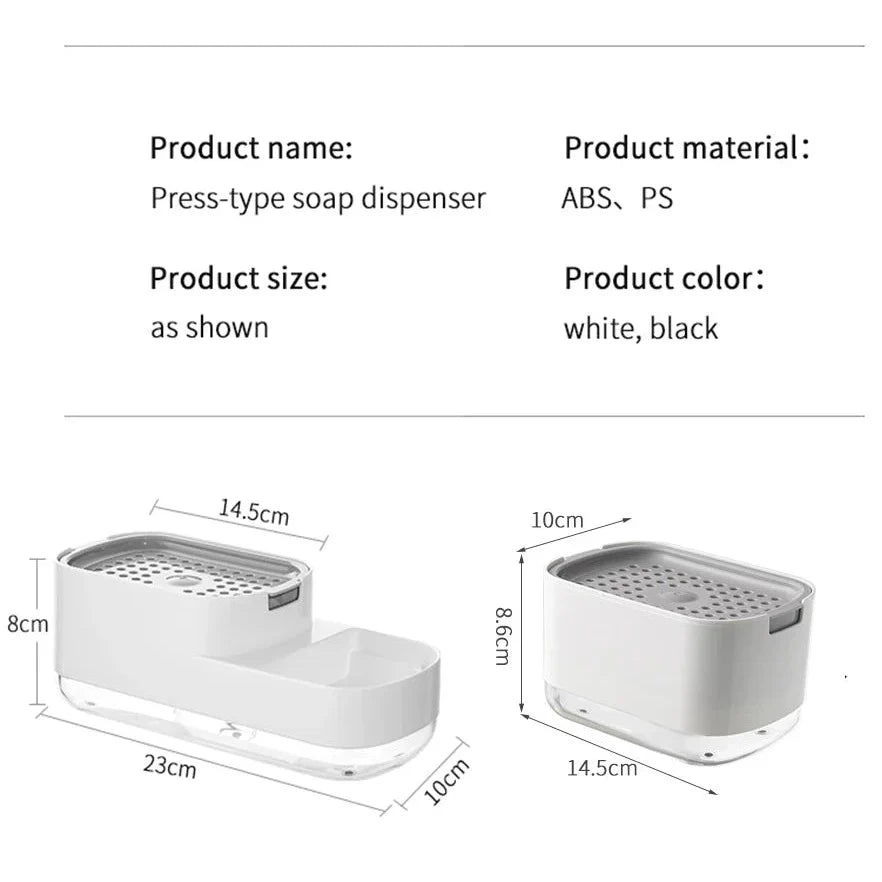 Sponge Rack Automatic Kitchen Soap Dispenser - Image 6