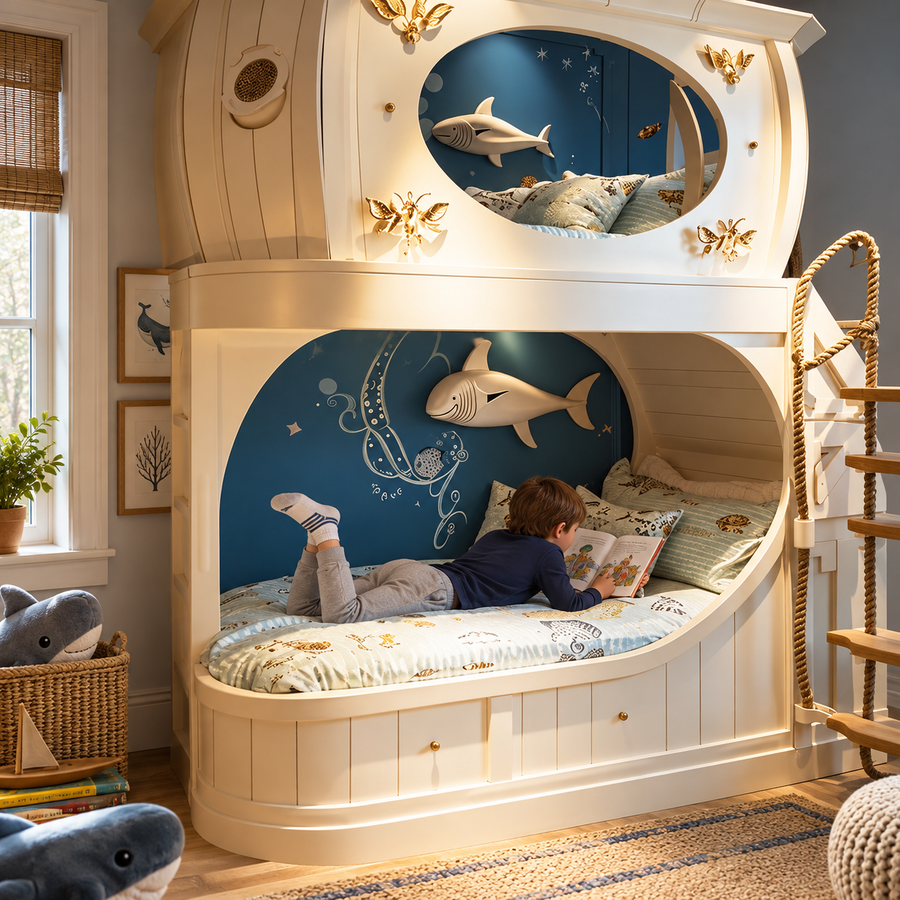 Unterwasserreise Hai Kinder Etagenbett