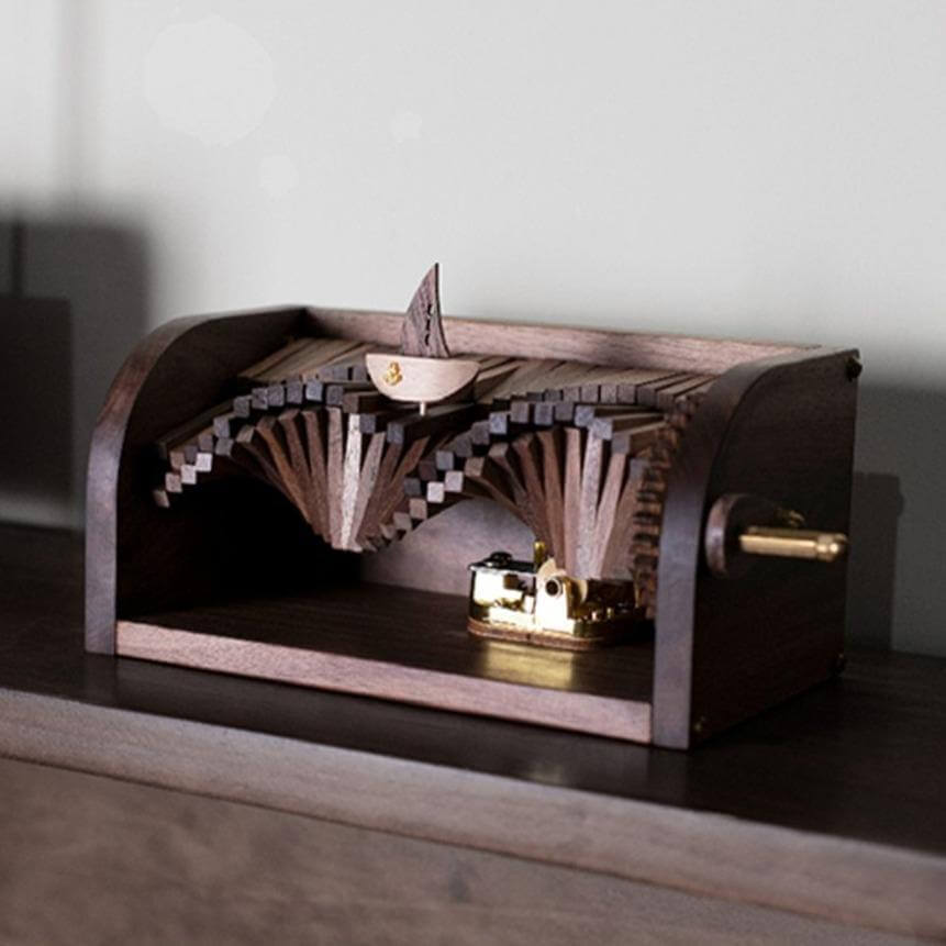 DIY Wooden Puzzle Model Music Box Kit - Image 3