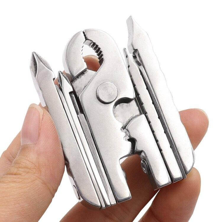 Stainless Steel Multifunctional Camping Keychain Tool - Image 1