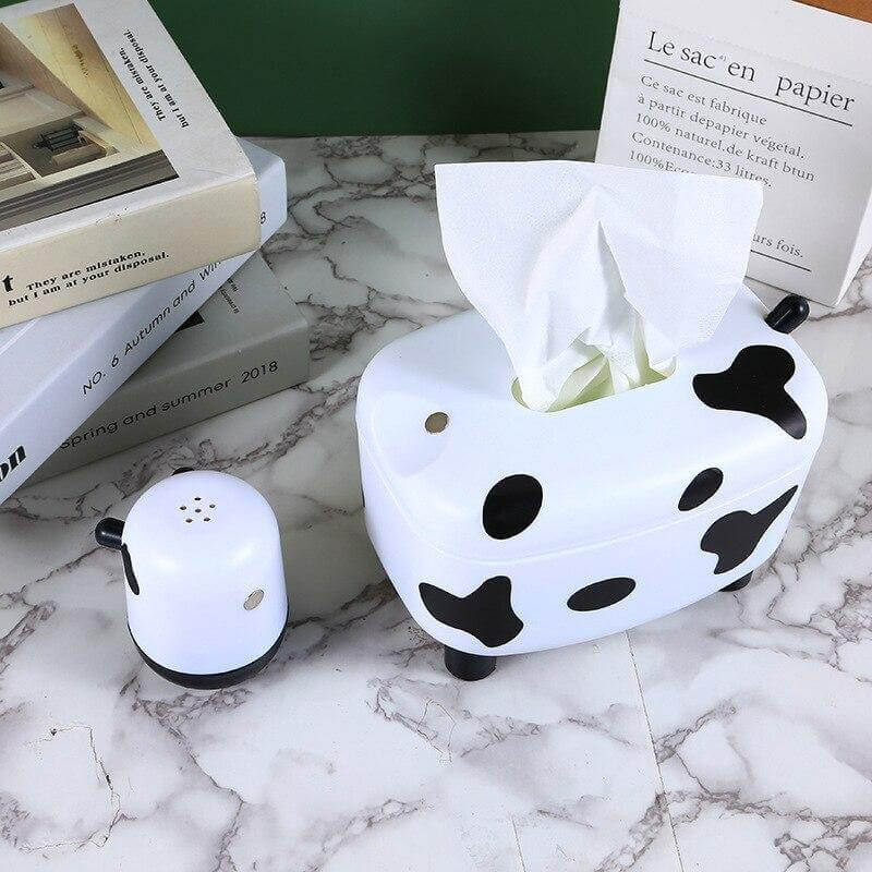 Cute Mini Cow Tissue Storage Toothpick Box - Image 5