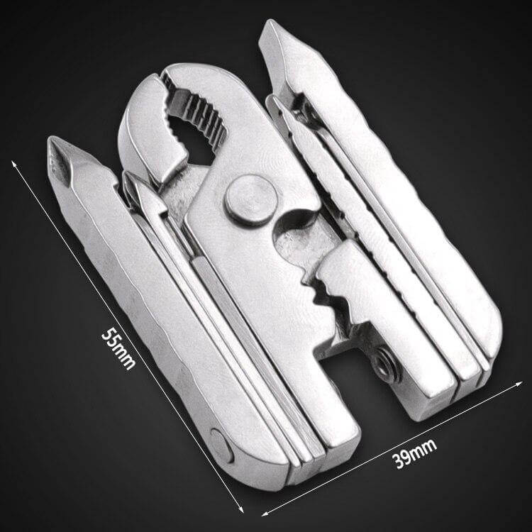 Stainless Steel Multifunctional Camping Keychain Tool - Image 9