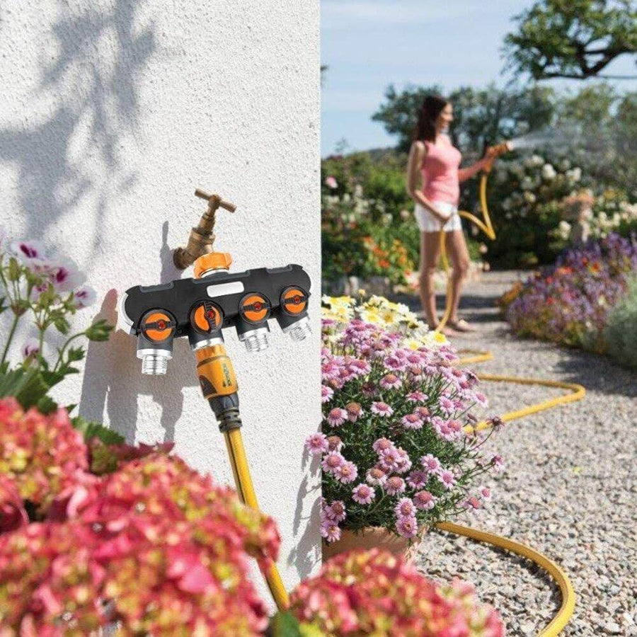 4-way Garden Hose Faucet Splitter Connector - Image 2