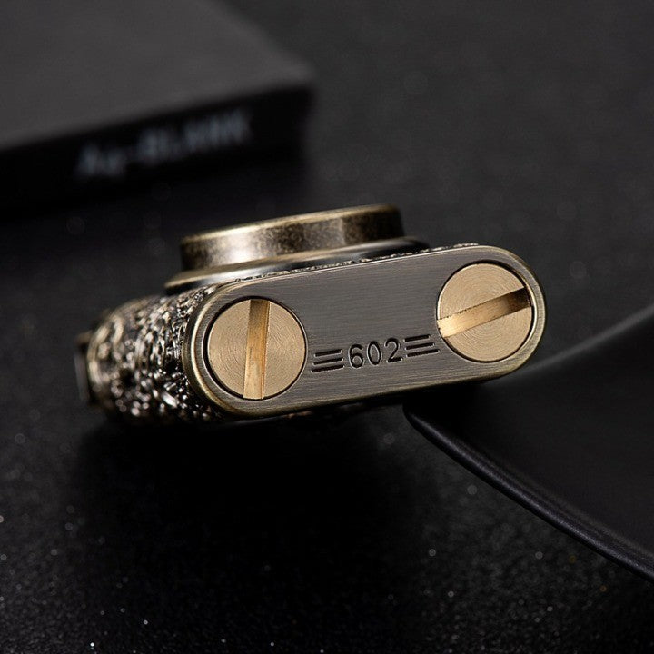 Dragon Wings Brass Kerosene Lighter - Image 5