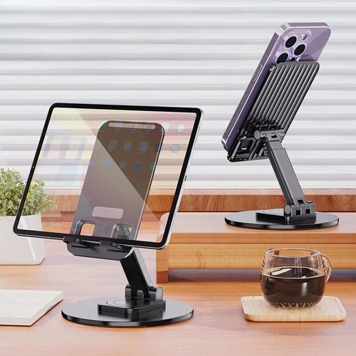 No Slip Rotating Foldable Metal Tablet Phone Stand - Image 0