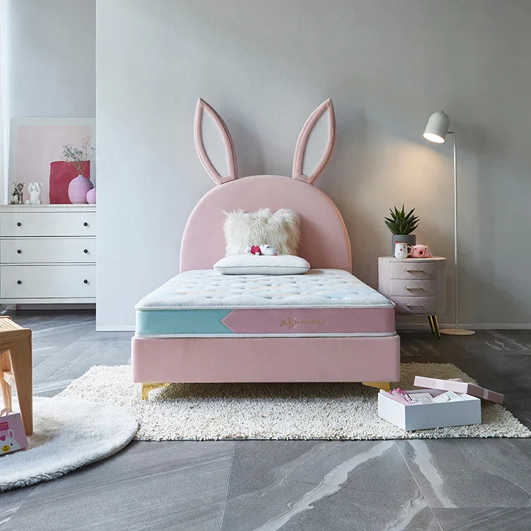 Rabbit Ears Pink Cute Kids Bed - Image 1