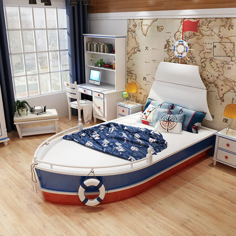 Sailor Ocean Adventure Wooden Boat Kids Bed - Image 2