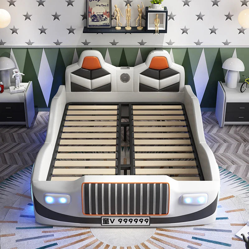 Mini Racer LED Luxury Car Kids Bed - Image 1