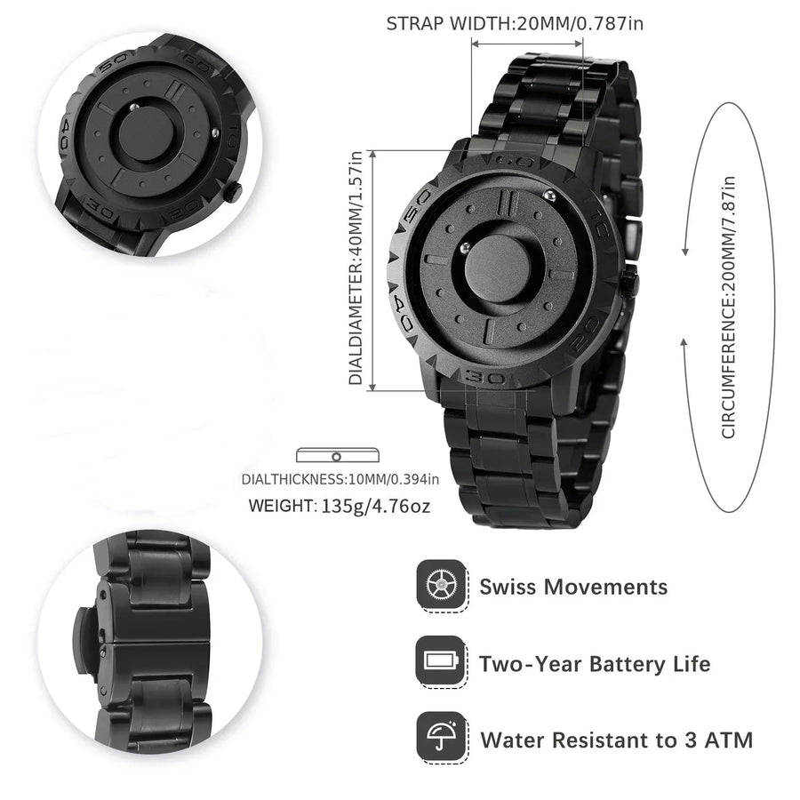 Magnetic Ball Pointer Quartz Watch - Image 3