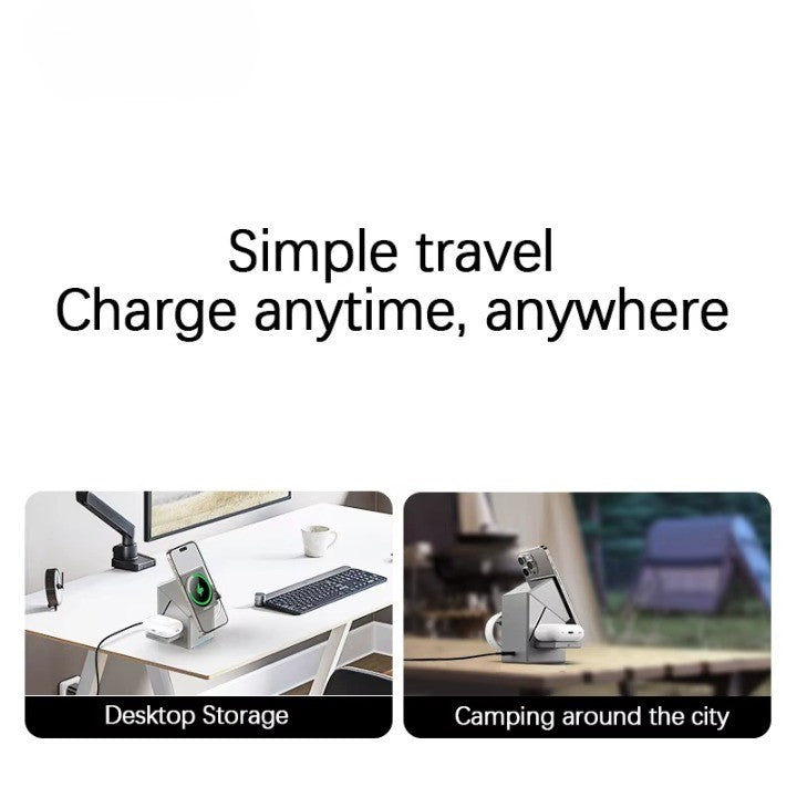 Power Hub Rotating Station 3in1 Wireless Charger - Image 4