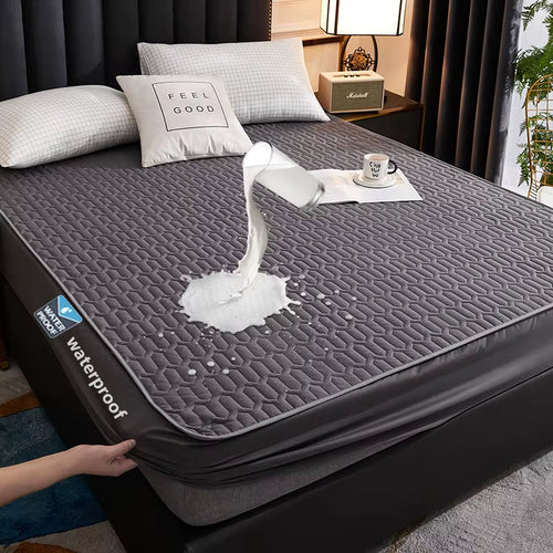 Waterproof Ultra-Soft Fitted Latex Mattress Pad Cover - Image 0