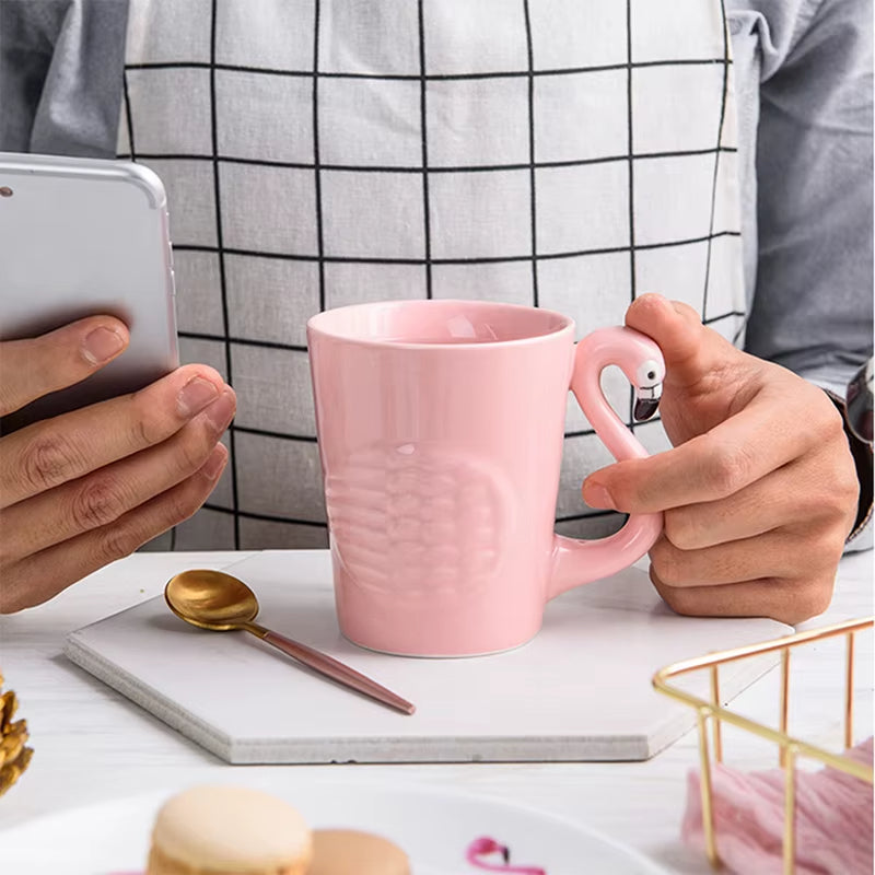 Pink Flamingo Ceramic Tea Set - Image 3