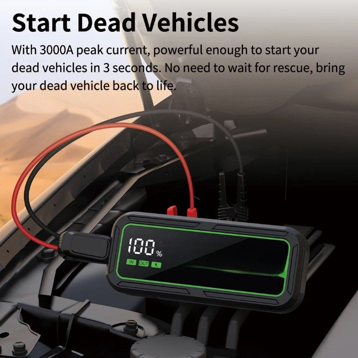 Instant Start High-Efficiency Car Jump Starter - Image 2