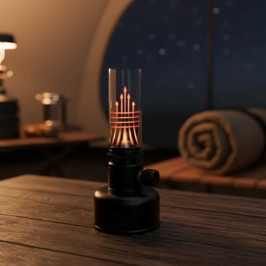 Mini Gas Flame Torch Table Lamp - Image 6